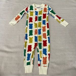 Hanna Andersson pajamas; gummy bean pattern; 12-18 months EUC